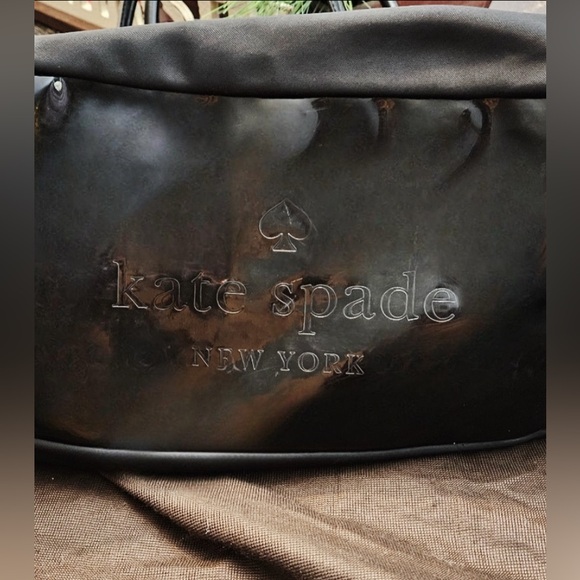 Kate Spade Black New York Stevie Large Diaper Bag Travel Shoulder Bag EUC - Picture 8 of 8